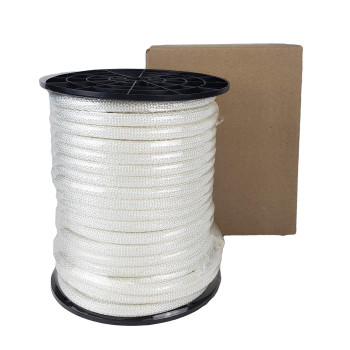 14 Inch Wire Center Polyester Flagpole Rope 100 Foot Spool Industrial Grade High Uv And Abrasion Resistance Tamper Resi