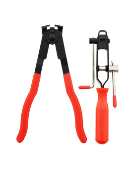 Abn Cv Joint Ear Clamp Banding Tool Boot Crimp Pliers 2Piece Kit 10Mm Fuel Cooling System Vacuum Hose Clamping Set