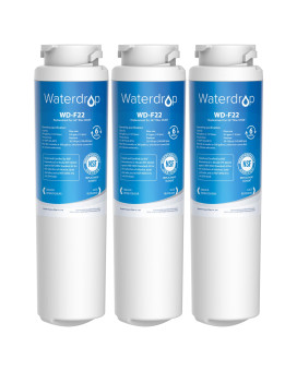 Waterdrop Wdf22 Refrigerator Water Filter Replacement For Ge Mswf 101820A 101821B Rwf1500A Nsf 42372 Certified Pack Of 3