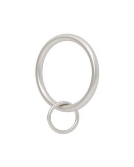 Ivilon Drapery Eyelet Curtain Rings 17 Ring Loop For Hook Pins Set Of 14 Satin Nickel