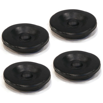 The Rop Shop 4 New Black Rubber Grease Plug Hub Dust Caps For Alko Trailer Camper Rv Axle