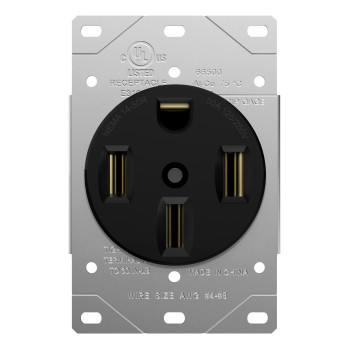 Enerlites 50 Amp 125250V Range Receptacle Outlet For Rvelectric Vehicleoven Stove 3Pole 4 Wire 10 8 6 4 Awg Copper Only