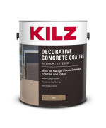 Kilz Decorative Concrete Coating Interiorexterior Slip Resistant Tan 1 Gallon