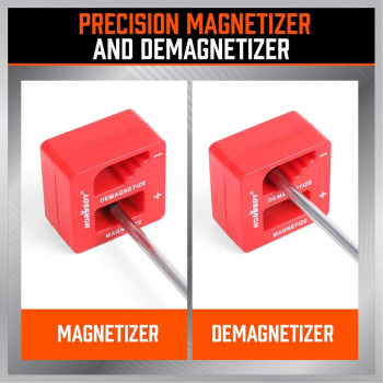 Horusdy 102Piece Magnetic Screwdriver Set With Plastic Racking Includs Precision Screwdriver And Magnetizer Demagnetizer Diy T