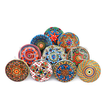 Jgarts 10 X Mix Vintage Look Flower Ceramic Knobs Door Handle Cabinet Drawer Cupboard Pull Mandala Xfer New