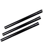 Huiaway 3 Pcs 125Inch 32Mm Vacuum Extension Wand 1 14 Plastic Wand Pipe For Vacuum Cleaner Replacement Tubes Extend To 146