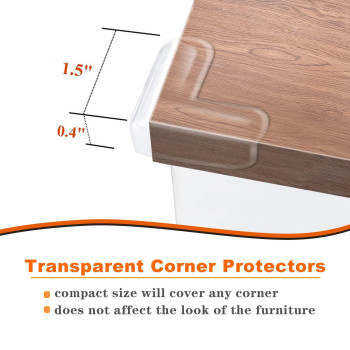 24 Pack Corner Guards Clear Corner Protectors Baby Proofing Table Furniture Edge Corner Guards Stop Child Head Injuriessharp C