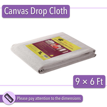 Bates Drop Cloth Canvas Drop Cloth 6X9 Canvas Tarp Canvas Fabric Drop Cloth Curtains Drop Cloths For Painting Painters Dr