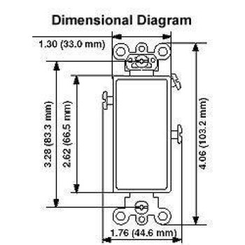 Leviton 5685W 15 Amp 120277 Volt Decora Plus Rocker Doublethrow Centeroff Highlowoff Markings Maintained Contact Sing