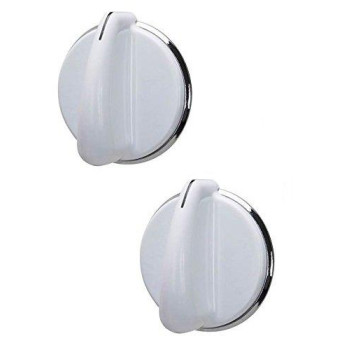 Upgraded Lifetime Appliance 2 X We01X20378 Control Knob Compatible With General Electric Dryer White