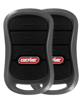 Genie 3Button Garage Door Opener Remotes 2 Pack Each Remote Controls Up To 3 Genie Garage Door Openers Compatibility Only