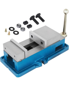 Happybuy 4 Inch Accu Lock Down Vise Precision Milling Vise 4 Inch Jaw Width Drill Press Vise Milling Drilling Machine Bench Clam