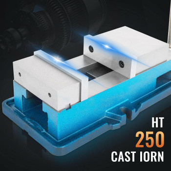 Happybuy 4 Inch Accu Lock Down Vise Precision Milling Vise 4 Inch Jaw Width Drill Press Vise Milling Drilling Machine Bench Clam