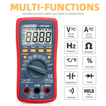 Astroai Digital Multimeter Trms 4000 Counts With Dc Ac Voltmeter And Autoranging Fast Accurately Measures Voltage Current Res