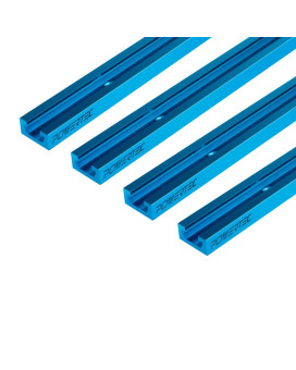 Powertec 71372 36 Inch Doublecut Profile Universal Ttrack With Predrilled Mounting Holes 4 Pack T Track For Woodworking Jigs