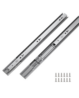 Lontan 1 Pair Heavy Duty Drawer Slides 22 Inch Soft Close Ball Bearing Drawer Slides 4502S322 Drawer Rails Heavy Duty 100 Lb