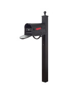 Hummingbird Curbside Mailbox With Locking Insert And Springfield Mailbox Post