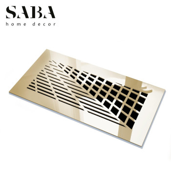 Saba Home Decor Air Vent Covers Register Acrylic Fiberglass Grille 10 X 6 Duct Opening 12 X 8 Overall Gold Mirror Fi