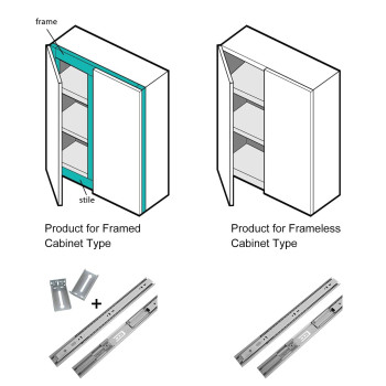 Lontan Soft Close Drawer Slides 22 Inch Cabinet Drawer Slides 10 Pairs Ball Bearing Drawer Slides Heavy Duty Full Extension Dr