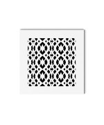 Saba Home Decor Air Vent Cover Grille Acrylic Fiberglass 10 X 10 Duct Opening 12 X 12 Overall White Finish Decorative Regist