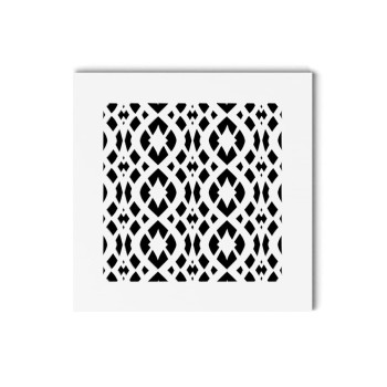 Saba Home Decor Air Vent Cover Grille Acrylic Fiberglass 10 X 10 Duct Opening 12 X 12 Overall White Finish Decorative Regist