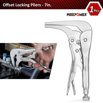 Maxpower 15Pieces Locking Pliers With Cclamps Set Long Nose Pliers Pinch Off Pliers Sheet Metal Clamp U Shaped Pliers With