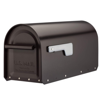 Architectural Mailboxes Sequoia Galvanized Steel Post Mount Mailbox Compatibility Code G 5560Rzsr Rubbed Bronze Large Capac