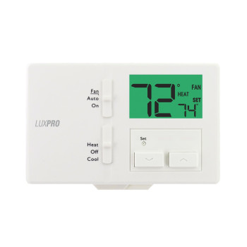 Lux Pro P111 Nonprogrammable Thermostat 1 Heat 1 Cool Batteries Included