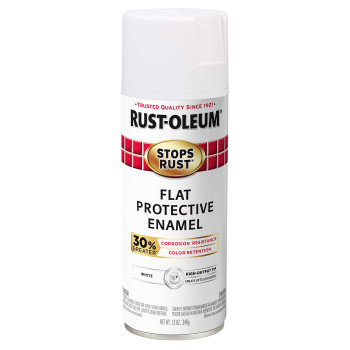 Rustoleum 338946 Stops Rust Advanced Spray Paint Flat White 12 Ounce Pack Of 1