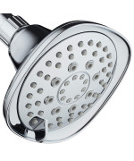 Aquadance Chrome Hot Oval Square Style 6Setting Highpressure Luxury Shower Head Angle Adjustable Solid Brass Connection Nut