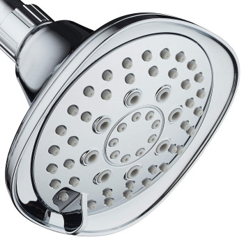 Aquadance Chrome Hot Oval Square Style 6Setting Highpressure Luxury Shower Head Angle Adjustable Solid Brass Connection Nut