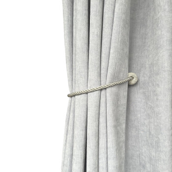 Melaluxe 6 Pack Magnetic Curtain Tiebacks Decorative Curtain Holdbacks For Window D Cor Beige