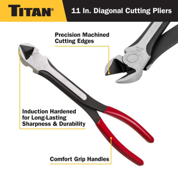 Titan 60780 11Inch Diagonal Cutting Pliers