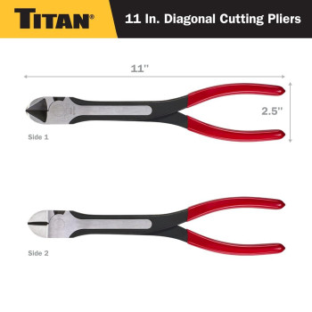 Titan 60780 11Inch Diagonal Cutting Pliers