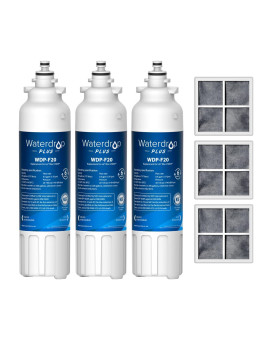 Waterdrop Plus Adq73613401 Nsf 4015342 Certified Refrigerator Water Filter And Air Filter Reduce Pfas Replacement For Lg Lt8