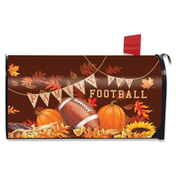 Briarwood Lane Family Football Magnetic Mailbox Cover Sports Autumn Standard