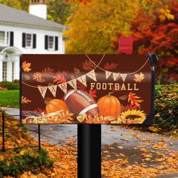 Briarwood Lane Family Football Magnetic Mailbox Cover Sports Autumn Standard