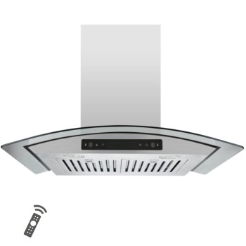 Vesta Amsterdam 800Cfm 36 Stainless Steel Wall Mounted Range Hood With Powerful Motor Touchgesture Control 6 Top Vent Baffle