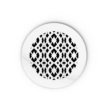 Saba Home Decor Air Vent Cover Grille Acrylic Plexiglass 4 Round Duct Opening 55 Round Overall White Finish Decorative Regi