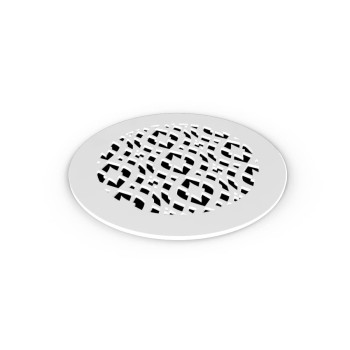 Saba Home Decor Air Vent Cover Grille Acrylic Plexiglass 4 Round Duct Opening 55 Round Overall White Finish Decorative Regi