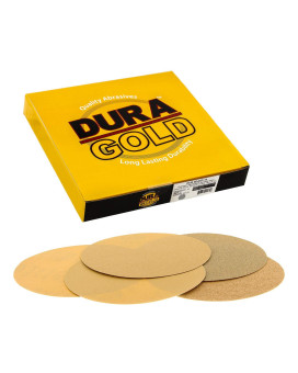 Duragold Premium 40 80 120 220 320 Grit 8 Gold Psa Sanding Discs 2 Each 10 Total Self Adhesive Stickyback Sandpaper D