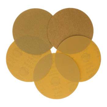 Duragold Premium 40 80 120 220 320 Grit 8 Gold Psa Sanding Discs 2 Each 10 Total Self Adhesive Stickyback Sandpaper D