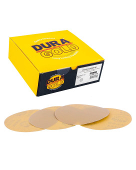 Duragold Premium 320 Grit 6 Gold Hook Loop No Hole Sanding Discs For Da Sanders Box Of 50 Sandpaper Finishing Discs F