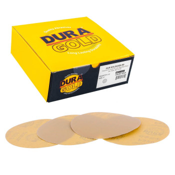 Duragold Premium 320 Grit 6 Gold Hook Loop No Hole Sanding Discs For Da Sanders Box Of 50 Sandpaper Finishing Discs F