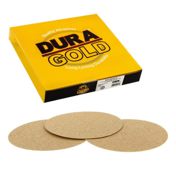 Duragold Premium 8 Gold Psa Sanding Discs 40 Grit Box Of 10 Self Adhesive Stickyback Sandpaper For Da Sander Finishing