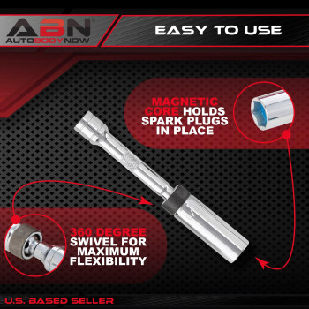 Abn Spark Plug Socket Set 6 Piece 38In Drive Magnetic Socket Extension Set Spark Plug Removal Tool Set