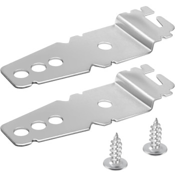 2 Pack 8269145 Upgrade Dishwasher Mounting Brackets With Screws Undercounter Mounting Clips Fit For Kenmore Whirlpool Kitchenai