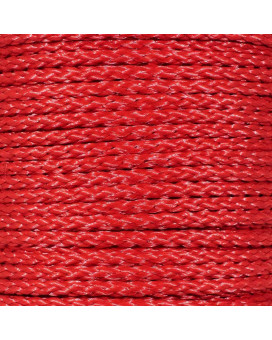 Hollow Braid Polypropylene Rope 38 Inch 500 Feet Red Barrier Rope Trail Marking Crowd Control Golf Courses