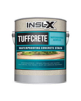 Inslx Cst231009A01 Tuffcrete Waterborne Acrylic Concrete Stain Paint 1 Gallon Light Gray 128 Fl Oz Pack Of 1