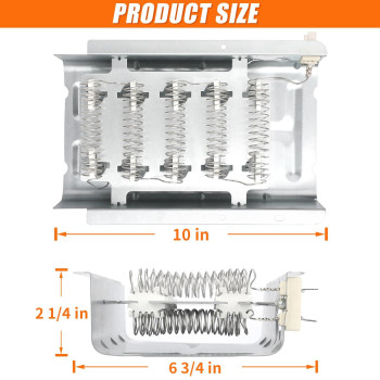 Upgraded W10724237 279838 Dryer Heating Element 4531017 Dryer Heating Element For Whirlpool Kenmore Maytag Amana Sears Admiral